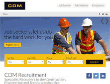 Tablet Screenshot of cdmrecruitment.com